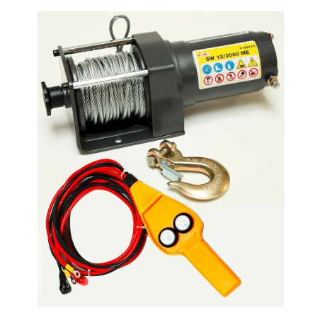 Dema EW 2000 Treuil 0,9 T pour quad - 12 V