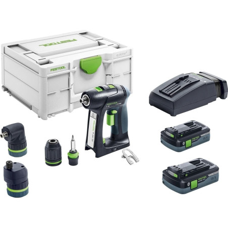 Festool C 18 HPC 4.0 I-Set perceuse-visseuse sans fil (2x batterie 4,0Ah + chargeur)