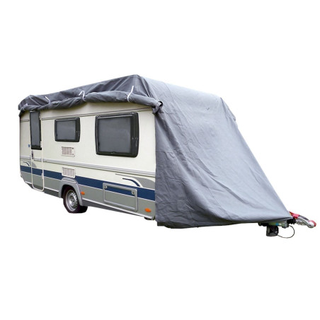 GreenYard Abdeckplane Wohnwagen XL 670x250x220cm grau