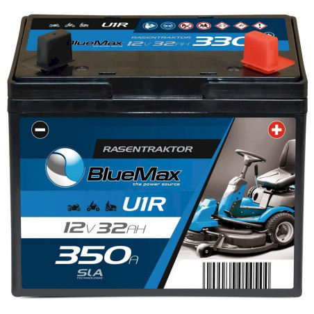 BLUEMAX U1R 12V 32Ah 350A/EN Rasentraktor Starterbatterie