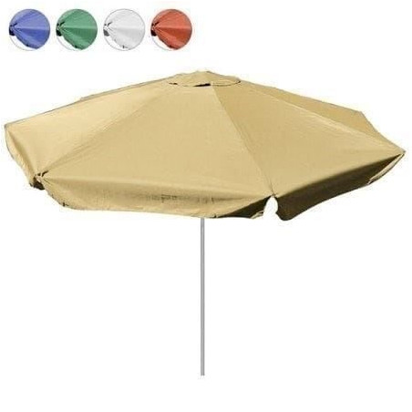 Parasol en aluminium avec manivelle 4 m beige