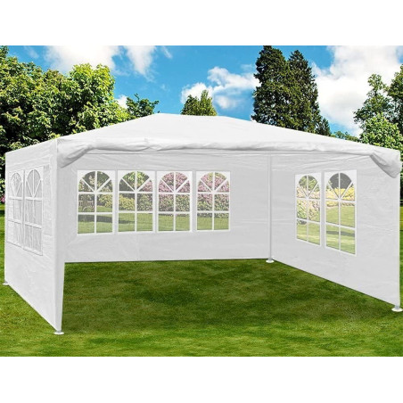 Deuba 102517 Pavillon 3x4m Weiß Partyzelt Festzelt Gartenzelt Gartenpavillon Bierzelt Maui Zelt