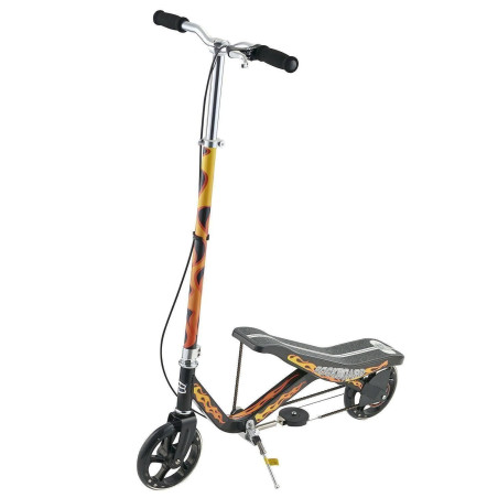 Rockboard RBX Tretroller mit Schwungrad, Wippscooter, per Luftdruckdämpfer Angetriebener Roller mit Bremsen, Luftfederung,für