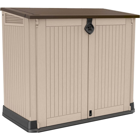 Keter Store-It-Out Midi Mülltonnenbox 845L beige/braun