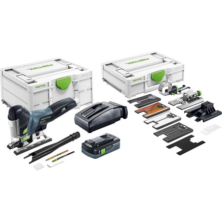 Festool CARVEX PSC 420 HPC 4,0 EBI-Set Akku-Pendelstichsäge (mit 4,0Ah Akku + Ladegerät + Stichsägeblatt-Set + Zubehör)