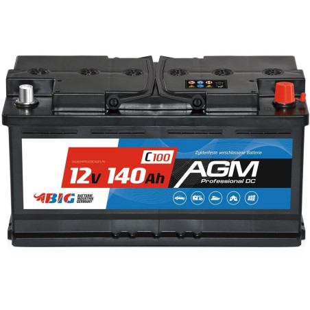 BIG Professional AGM 12V 140Ah C100 Solarbatterie Versorgung Boot Batterie