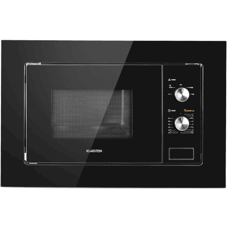 Klarstein DSM4-Luminance-BI-WH Einbau-Mikrowelle 20L 800W schwarz