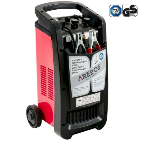 Arebos Véhicule automobile aide au démarrage Chargeur de batterie BOOSTER Chargeur 800 12V 24V