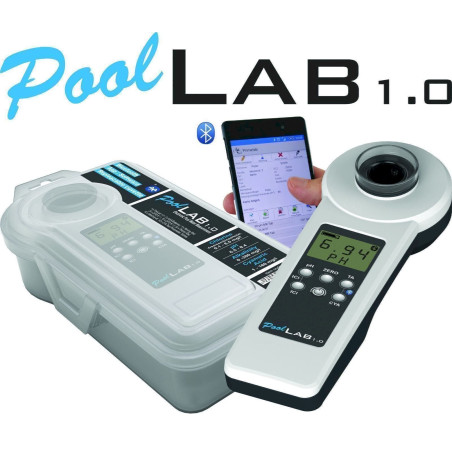 Water-I.D. Elek­tro­ni­scher Pool­was­ser­tes­ter PoolLab 1.0 - Test­ta­blet­ten Pool Tester