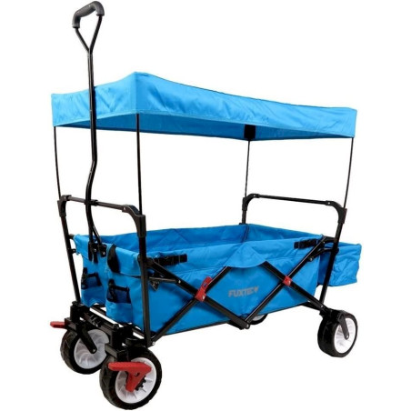 FUXTEC Chariot de Jardin pliable Wild Cruiser Turquoise  FX-CT350