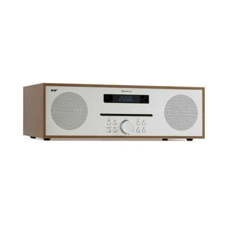 Auna Silver Star CD-DAB 2x20W max. Slot-In CD-Player DAB+ BT Alu braun