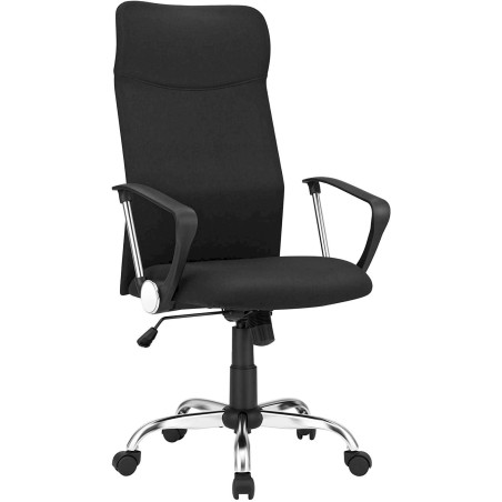 SONGMICS Bürostuhl ergonomischer Schreibtischstuhl Stoffbezug schwarz OBN034B01