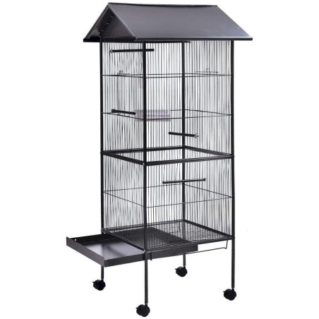 MYPETS XXL Giant Cage Volière Grande cage à oiseaux pour perruches 155x55x55cm