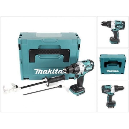 Makita DHP481ZJ 18V Akku Schlag­bohr­schrau­ber Brushless 115 Nm Solo im Makpac ohne Akku und Ladegerät