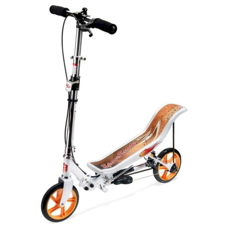 Space Scooter X580 weiß/oran­ge, bis 90kg belastbar