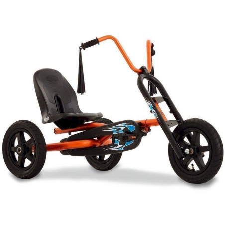 BERG Toys Kart à pédales enfant Berg Choppy noir/ orange