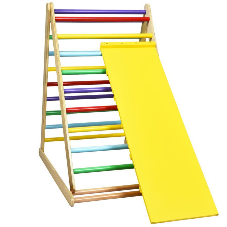 Échelle d’escalade, triangle d'escalade pour enfant 3 ans+ en Bois