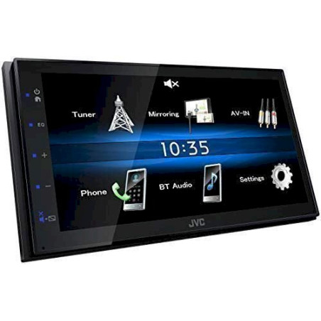 JVC KW-M25BT 2-DIN Autoradio mit Bluetooth USB 6,8" Touch Display AV In Siri