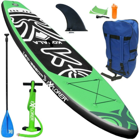 Explorer 25421 SUP Board Stand Up Paddle Surfboard aufblasbar Paddel ISUP ALF2 305 cm