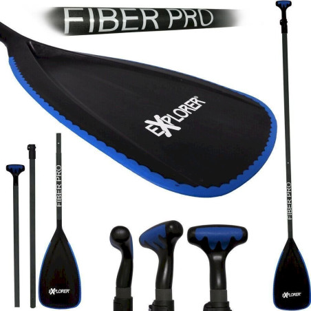 Explorer 3627 VARIO SUP FIBERGLAS PADDEL 175-215CM STAND UP PADDLE BOARD 3-TEILIG