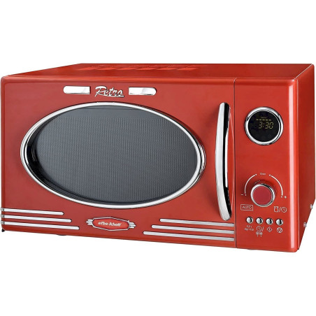 Efbe-Schott Micro-ondes Rétro 25 Litres 900-1000 W Rouge MW2500GDR