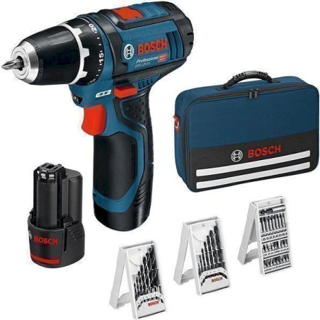 Bosch perceuse visseuse 12 v - GSR 12V-15 set 39 acc. - 0 615 990 GB0