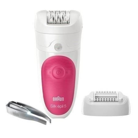 Braun Silk-épil 5 Epilierer 5-531, mit beleuchteter Pinzette, pink