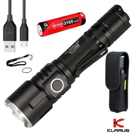 Klarus xt11gt CREE xph35 HD E4 LED 2000 Lumen Wiederaufladbare 18650 Tactical Taschenlampe mit 3100 mAh Akku + thenines