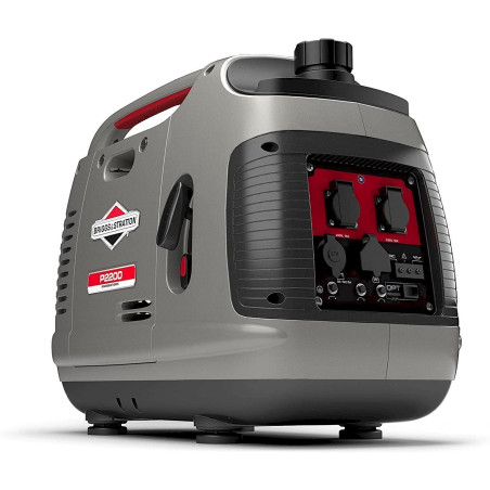 Briggs & Stratton Tragbarer Benzin-Inverter-Generator der PowerSmart-Serie P2200 mit 2200 Watt/1700 Watt sauberem Strom,