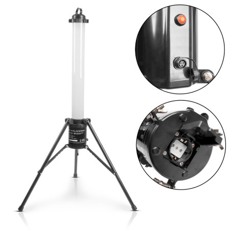 STAHLWERK 360 LED Lampe sur pied AL-360 ST LED Tower / Projecteur de chantier