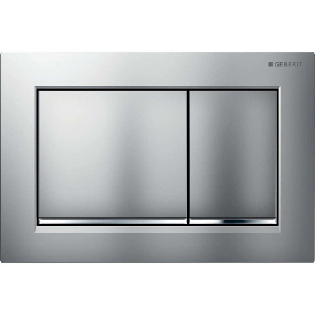 Geberit Betätigungsplatte Omega 30 115080KN1 seidenglanz/hochglanz-chrom, für Omega Spülkasten