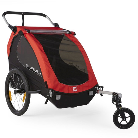 Burley Honey Bee Kinderanhänger 2020 mit Walking-Set - Red