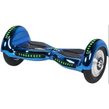 E-Balance Board ROBWAY - W3 Hoverboard blau chrom 10 inch Chrom Edition mit App-Funk­ti­on