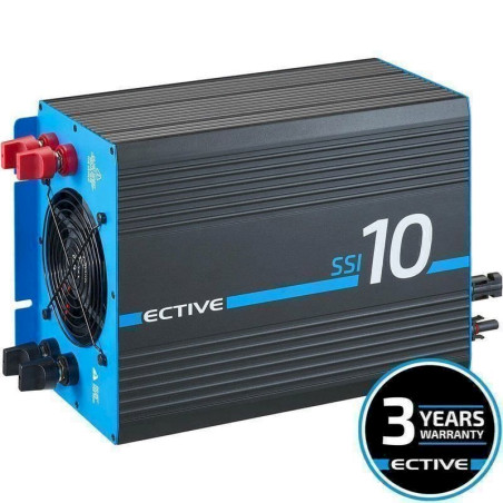 ECTIVE SSI 10 1000W/12V Sinus-Wechselrichter mit MPPT-Laderegler, Ladegerät, NVS- und USV-Funktion