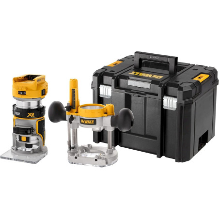 DeWalt Affleureuse et Défonceuse DCW604NT-XJ (Batterie et chargeur non inclus)