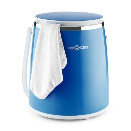 OneConcept Eco­wash-Pi­co Mini machine à laver avec essorage 3,5 kg 380 W - bleu