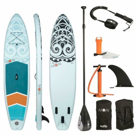 Moai 24335 SUP 11‘0 Board Stand Up Paddling Surfboard aufblasbar Paddel ISUP Paddle