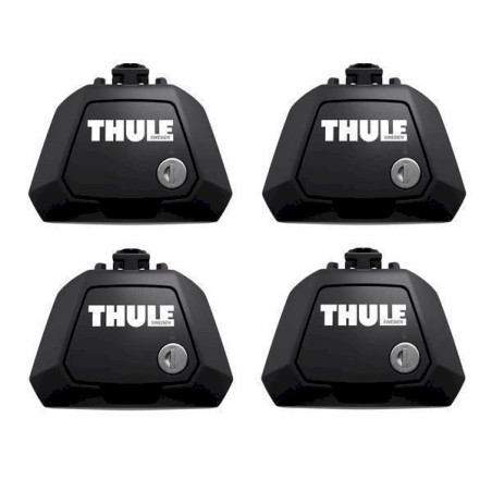 THULE 7104 Evo Raised Rail Fußsätze für Dachträger offene Reling