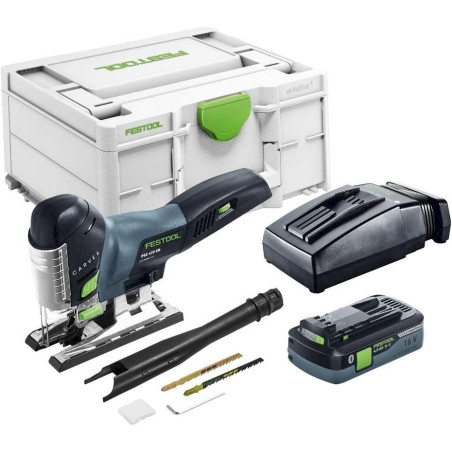 Festool CARVEX PSC 420 HPC 4,0 EBI-Plus Akku-Pendelstichsäge (mit 4,0Ah Akku + Ladegerät + Stichsägeblatt-Set)