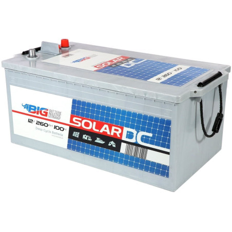 BIG Professional Solar DC 12V 260Ah C100 Versorgungsbatterie Solarbatterie Wohnmobil Boot