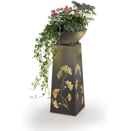 EASYmaxx Colonne décorative LED aspect béton Gingko 68cm