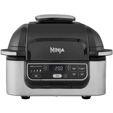 NINJA AG301EU,Mul­ti­funk­tio­na­ler Grill und Heiß­luft­frit­teu­se Schwarz (1760 Watt)