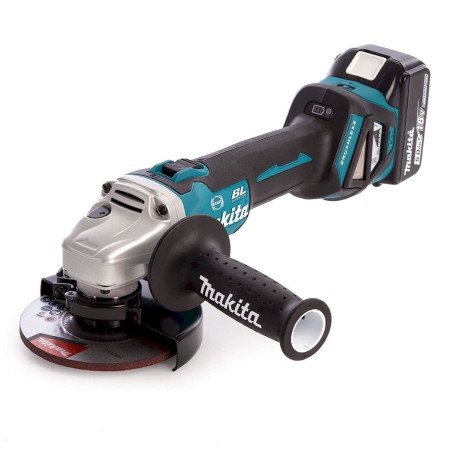 Makita DGA513RTJ Akku-Winkelschleifer 18 V / 5,0 Ah, 2 Akkus + Ladegerät im MAKPAC, 18 V