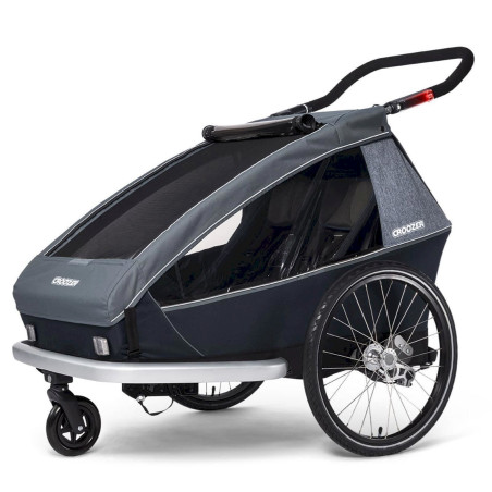 Croozer Kid Vaaya 2 Kin­der­fahr­rad­an­hän­ger (2020) - Graphite blue