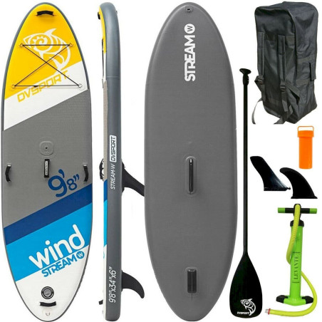 DVSport 22370 9.8 SUP WINDSURF Board Stand Up Paddle Surf aufblasbar Paddel ISUP 295