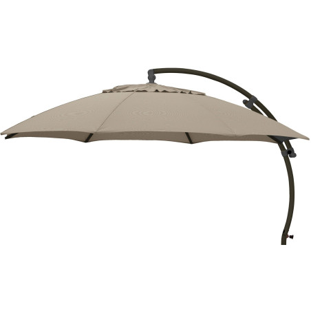 Sun Garden Easy Sun Ø 375 cm parasol - housse 100% polypropylène taupe B056, cadre aluminium anthracite M056