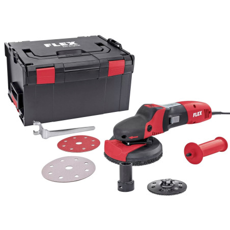 Flex SE 14-2 125 Set SUPRAFLEX, der Schleif-Spezialist für lackierte Oberflächen, Holz, Stein und Metall 1400W Ø125mm