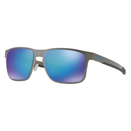 Oakley Herren Son­nen­bril­le - HOLBROOK METAL - OO4123 - 412307 - 55mm - Grau, Qua­dra­tisch, po­la­ri­siert, polarized