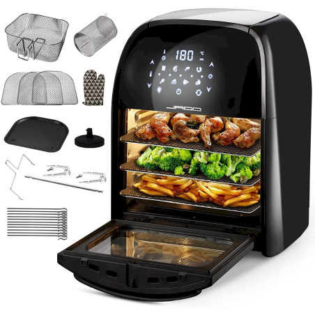 Jago XXXL 8in1 Friteuse sans Huile 12L 1800 W + 10 Accessoires