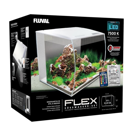 Fluval Flex Aquarienset 57l weiß